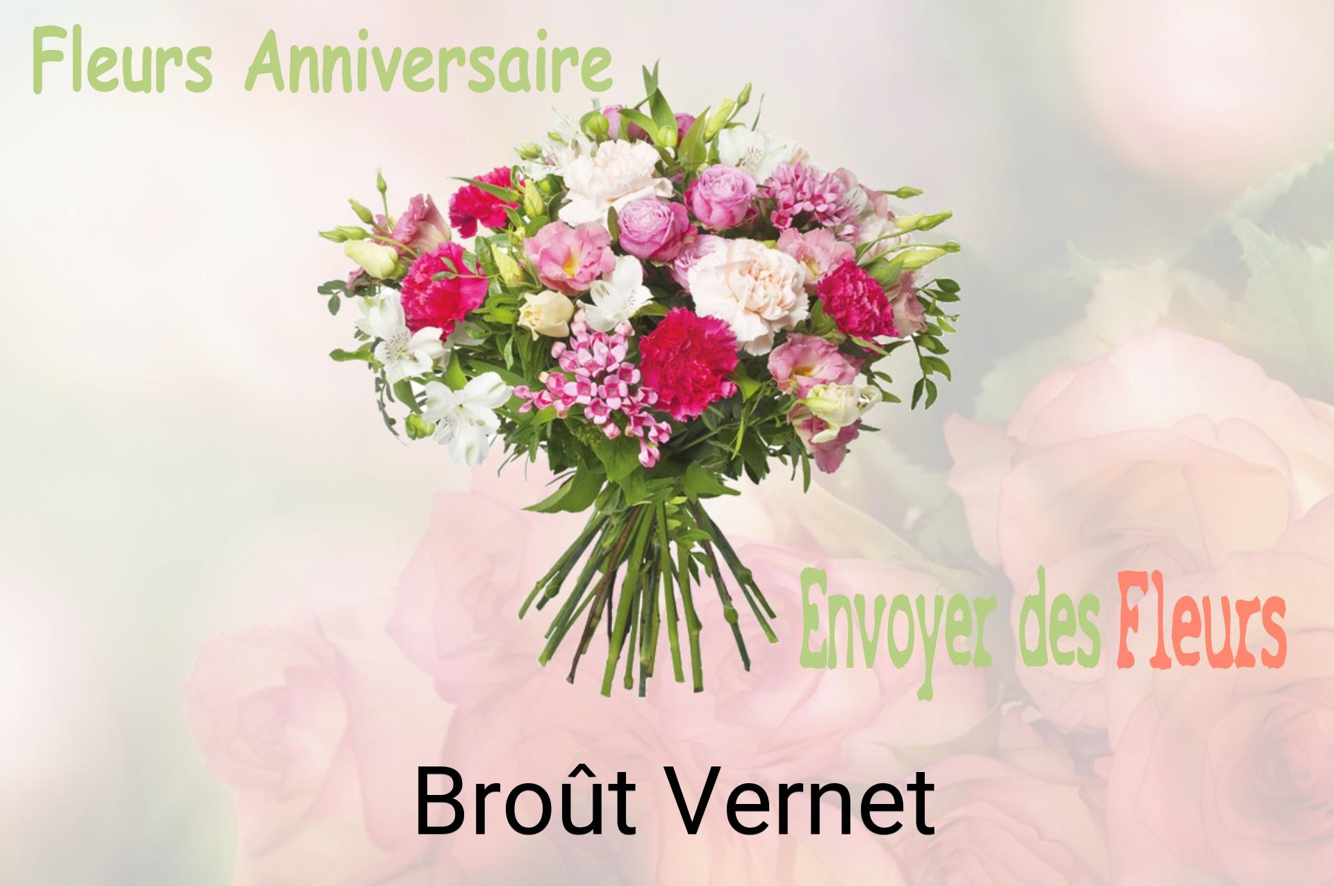 Bouquet de fleurs d’anniversaire livré à Broût-Vernet